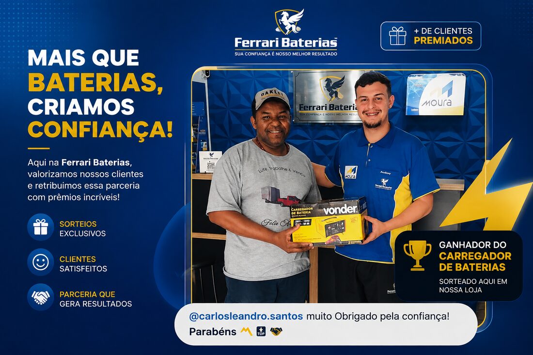 Cliente ganhador de carregador de bateria Vonder